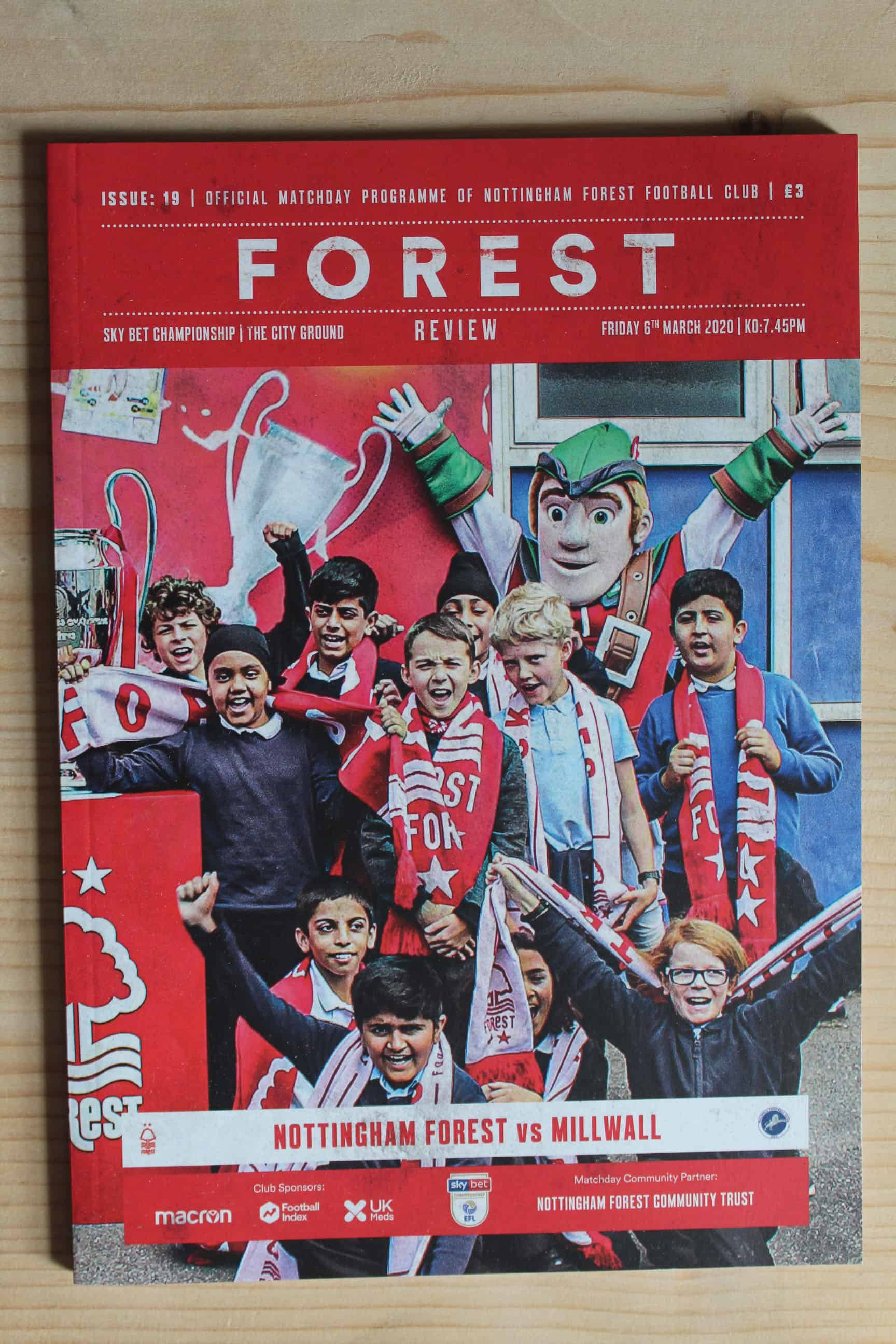 Nottingham Forest FC v Millwall FC